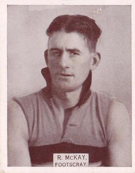 1933 Wills's Victorian Footballers (Large) #82 Roy McKay Front